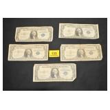 5 Silver Certificate US Dollars