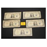 5 Silver Certificate US Dollars