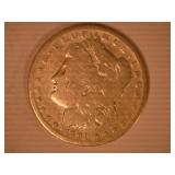1891 O Morgan Silver Dollar