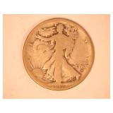 1917 D Obverse Walking Liberty Half Dollar