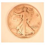 1917 D Reverse Walking Liberty Half Dollar