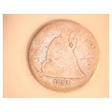 1891 S Seated Liberty Quarter