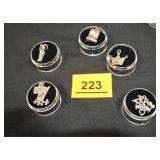 5 Silver Charms
