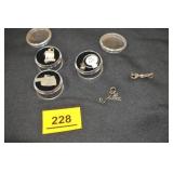 4 Silver Charms, 1 Sterling Ring