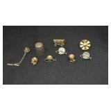Misc. Jewelry - Pins, Thimble, Tie Tack, Cufflink