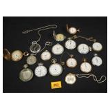 Misc Non-Working Pocket Watches/Stop Watches  (17)