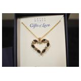 Crazy Horse Heart Pendant/Pin, February Amethyst