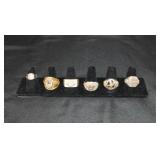 Sterling Silver Rings, 1 w/Black Hills Gold