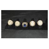 5 Sterling Silver FFA Rings