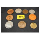 Vintage Medallions/Tokens (8)