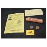 Counterstamped Penny 48 States, Lincoln & Kennedy