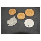 2 Coin World Tokens, National Cowboy Hall of Fame