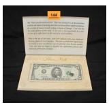$5 Star Note -Presentation Folder & Plastic Sleeve