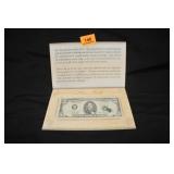 $5 Star Note -Presentation Folder & Plastic Sleeve