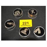 5 Silver Charms