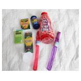 Bubbles and Crayons in container