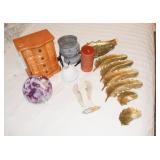 Candle Warmer, jewelry box, golden resin wall art