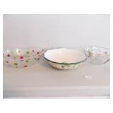 Bowl Assortment; Christmas Glass Bowl 9"
