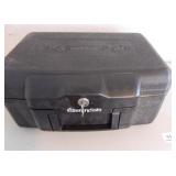 Small Black Safe with Key