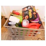 Box misc. cleaning supplies (open and partially