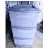 Rolling Plastic Cart empty