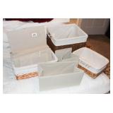 3 Baskets and Misc sized box liners