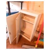 Metal medical wall cabinet