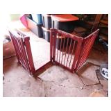 Wooden room divider gate