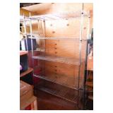 Stainless Steel shelf with 5 shelves and wheels