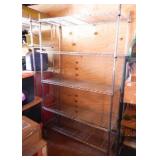 Stainless Steel shelf with 5 shelves and wheels