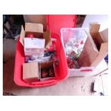 Christmas Décor, tree skit dcorations and tubs