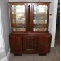 Antique China Cabinet glass front doors w/mirrors