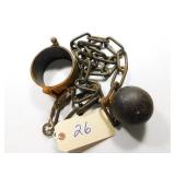 antique ball and chain