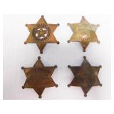 old west vintage badges