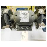 Dual head bench grinder