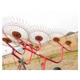 Tonutti RCS 8 wheel hay rake