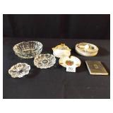 Ashtrays (6), Cigarette Case