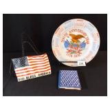 Patriotic Plate, Magnet, Book (3)