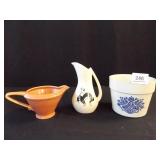 Pottery Pitchers (2), Planter