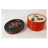 Tin Coasters - 2 sets (8) (14)