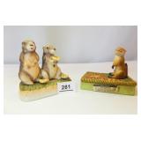 Prairie Dog Decanters (2)