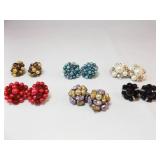 Vintage Beaded Clip Earrings (6)