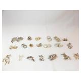 Silver and Gold Tone Clip Earrings (20)