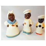 Black Americana Ceramic Salt & Pepper (3)