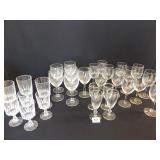 Clear Glass Stemware Several Sizes, Styles