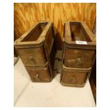 Antique Sewing Machine Drawers; 2 sets