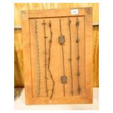 Barb-Wire Collection; 6 strands; Wood-16" x 22"