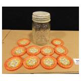 Jerry Oven Guernsey Farm Milk Bottle Caps (10)