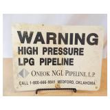 OneOk Metal Sign 12" x 9"