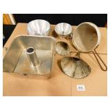 Square Angel Food Cake Pan; Strainer; Funnels